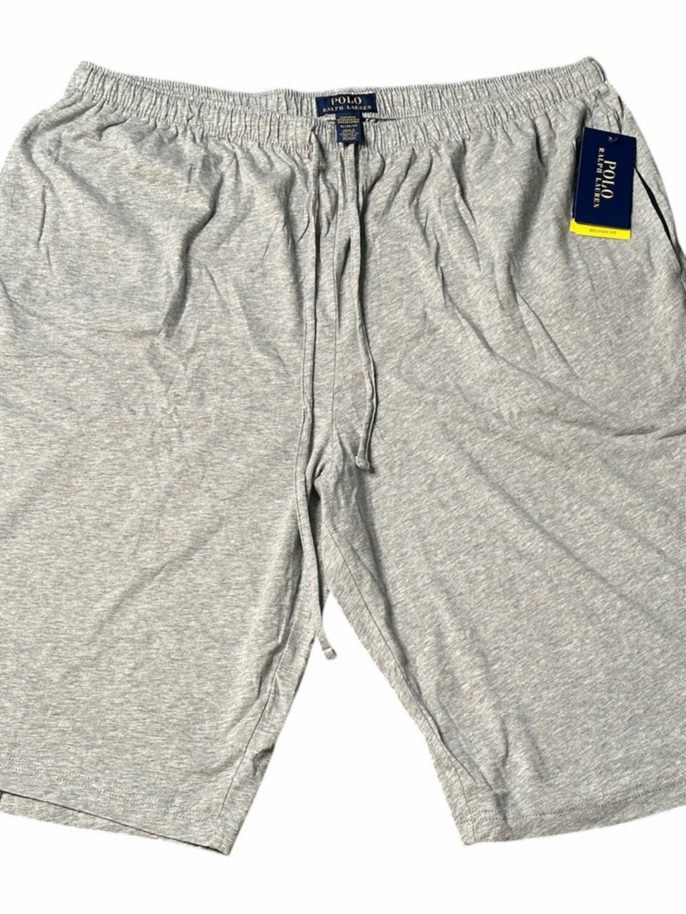 Polo by Ralph Lauren Men’s Light Gray Athletic Jersey Shorts